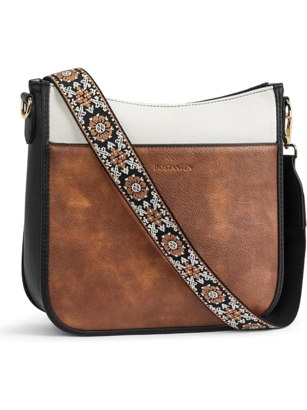 Stylish Vegan Leather Crossbody Bag for Women with Wide Shoulder Strap